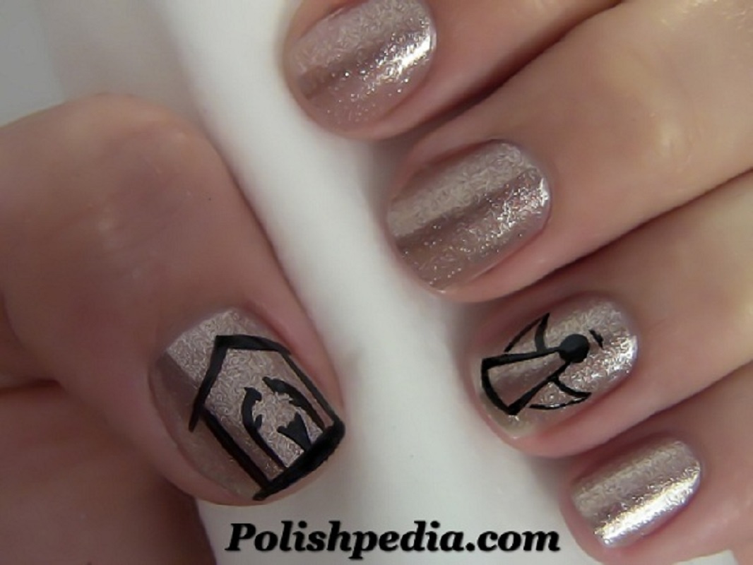 Simple Holiday Nail Art Using Only 2 Colors - wide 10