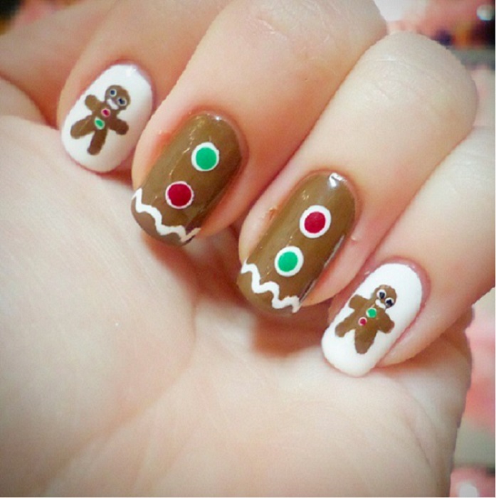 christmas nails simple