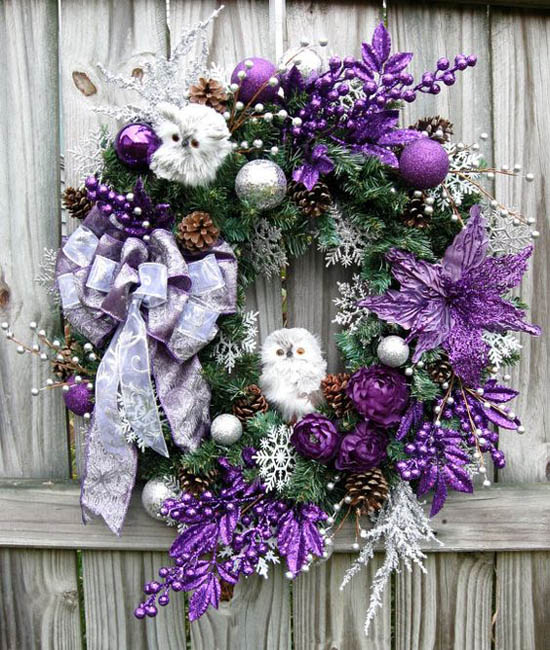 purple-christmas-decorations-34