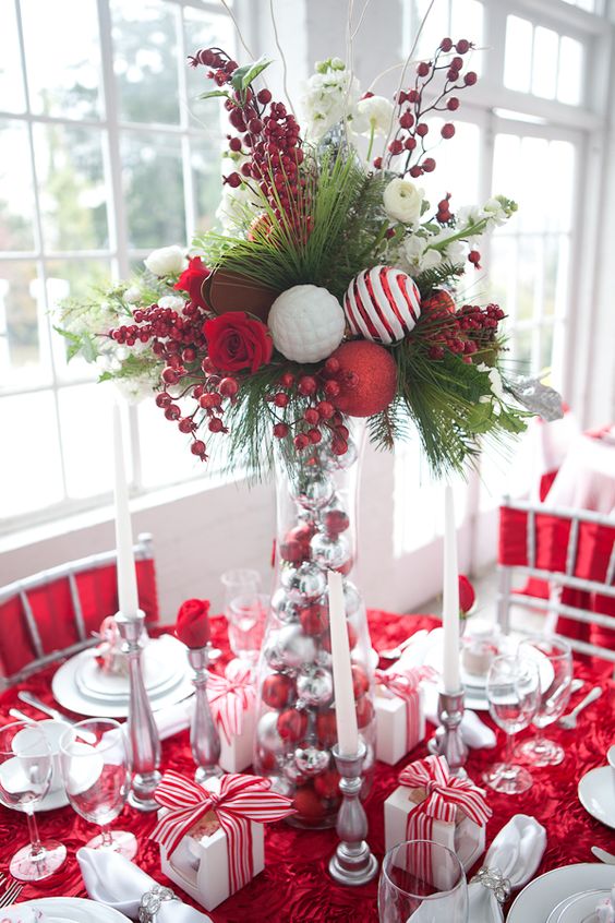 40+ Red and White Christmas Decorating Ideas All About Christmas