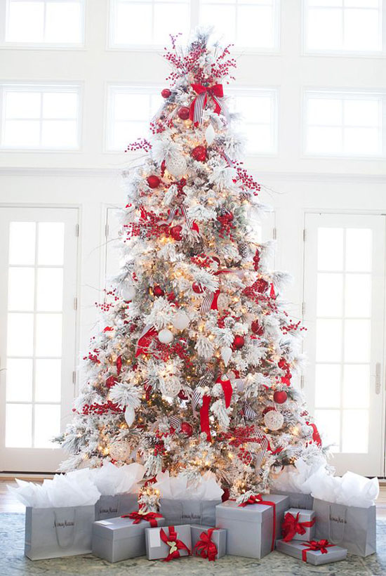 40+ Red and White Christmas Decorating Ideas - All About Christmas