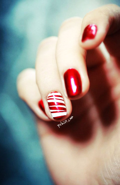 Simple Christmas Nail Art Designs - All About Christmas