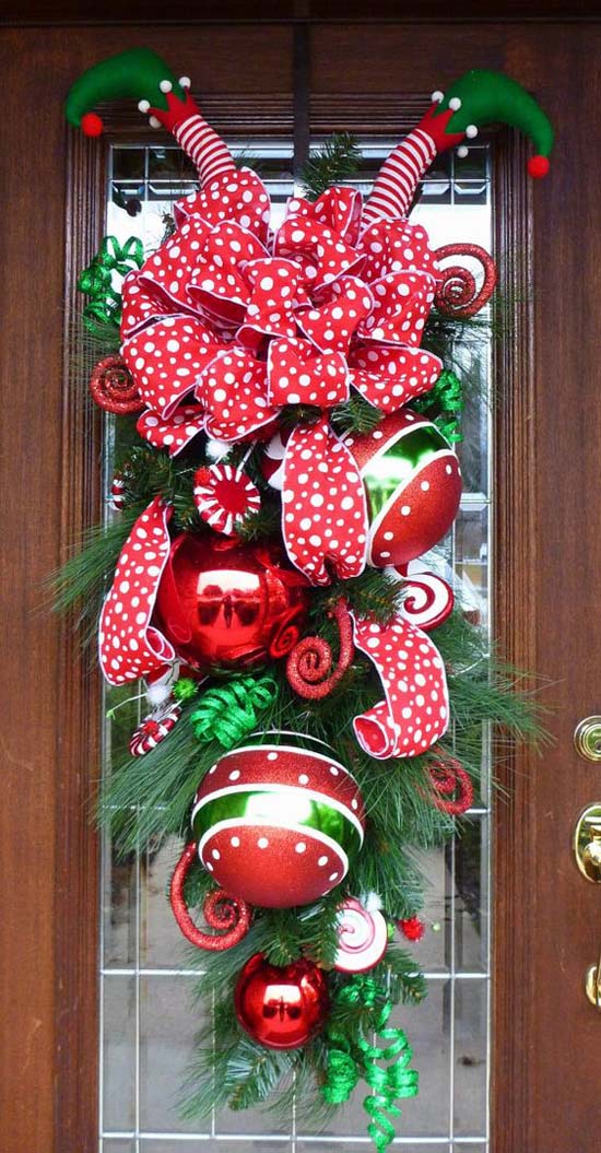 Most Loved Christmas Door Decorations Ideas on Pinterest  All About