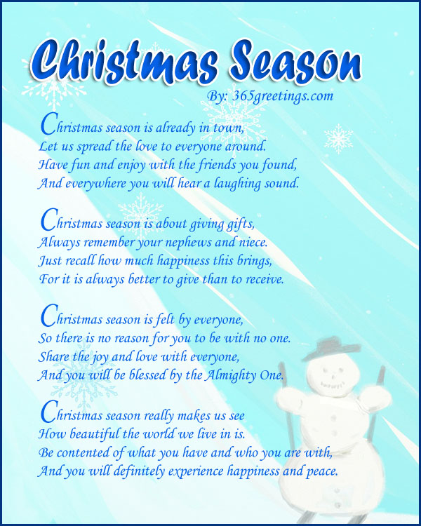 Poems About Christmas