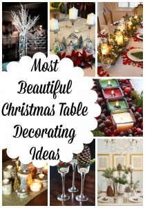 Most Beautiful Christmas Table Decorations Ideas – All About Christmas