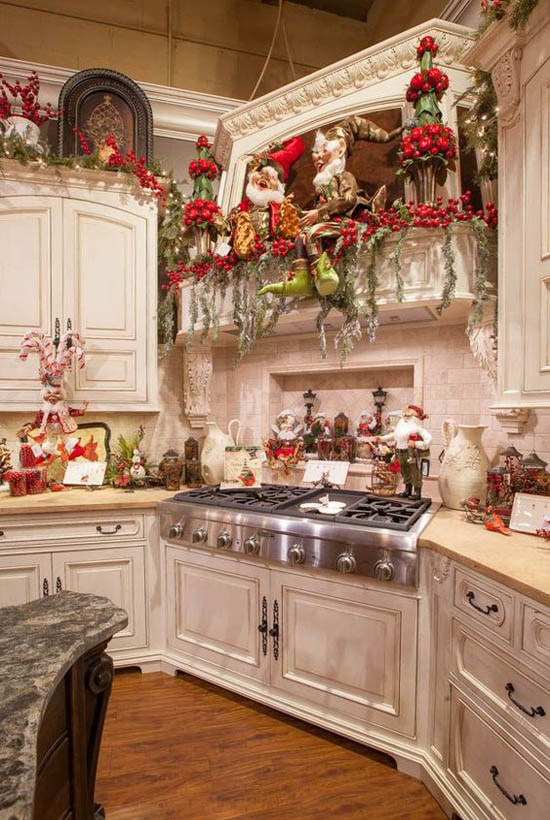 30+ Stunning Christmas Kitchen Decorating Ideas - All ...