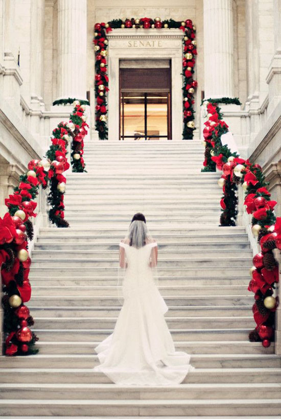 40+ Stunning Christmas Wedding Decoration Ideas - All About Christmas