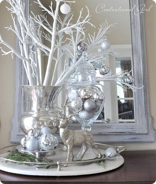 Thiết kế christmas decorations in white and silver độc đáo cho mùa lễ ...