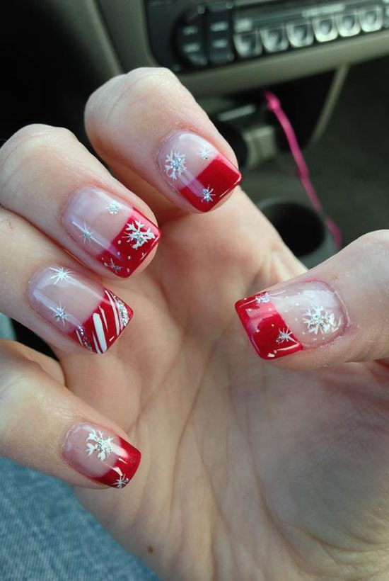 Simple Christmas Nail Art Designs - All About Christmas