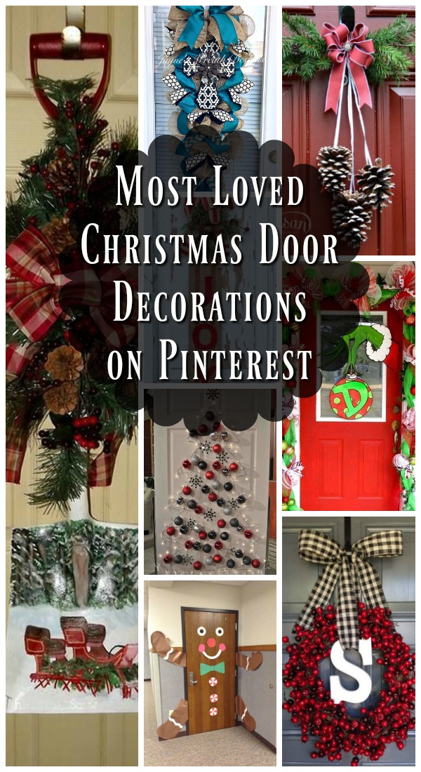 Most Loved Christmas Door Decorations Ideas On Pinterest