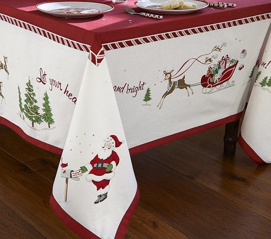 PVC Waterproof Placemat Party Decor Christmas Santa Table Cover Cushion Mat helegeSONG Merry Christmas Tablecloth Decoration
