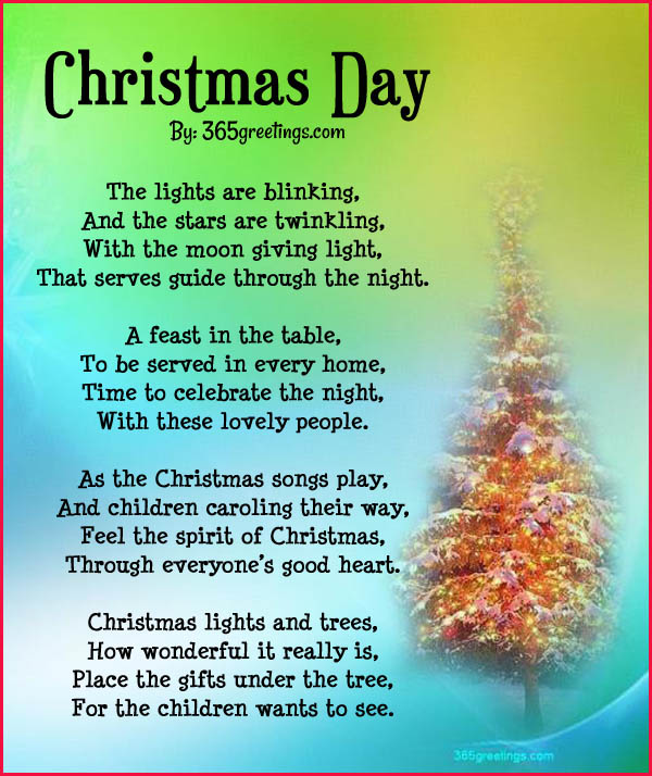 Christmas day poem